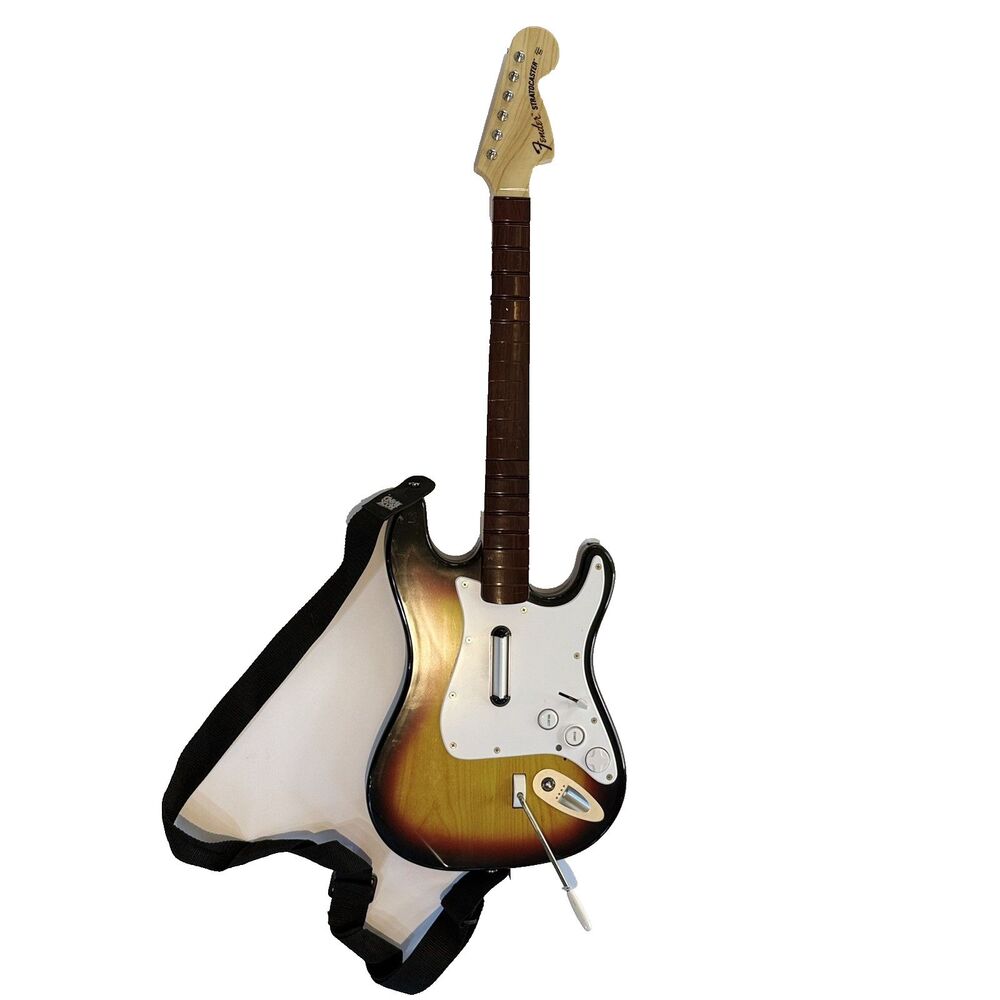 Rock Band Guitar Fender Stratocaster PlayStation PSGTS2 No Dongle Untested